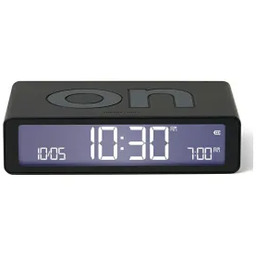 Lexon Flip Classic Black LR157N0 Czarny Budzik