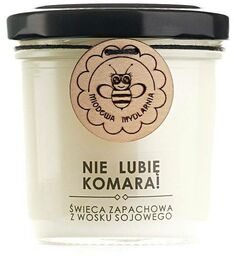 Miodowa Mydlarnia Świeca sojowa "nie lubię komara"