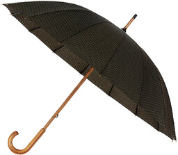 Wytrzymały Elegancki Parasol Falcone, 16 Brytów, Drewniana Rączka,