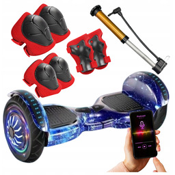 Deskorolka Elektryczna Hoverboard Galaxy Led Bluetooth Duże Koła
