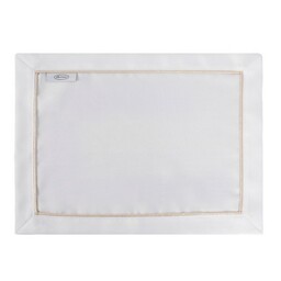 Eurofirany Obrus podkładka 30x40x4 Madele biały złota lamówka