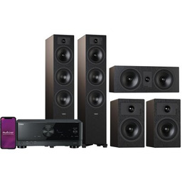 YAMAHA Zestaw stereo RX-V4A Czarny + INDIANA LINE