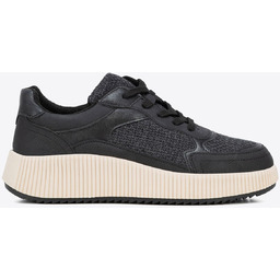 Damskie sneakersy na platformie czarne