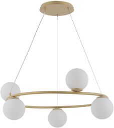 Lampa modernistyczna GAMA KOŁO Sigma 5-punktowa złoty