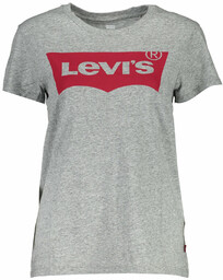 T-SHIRT LEVIS Z KRÓTKIM RĘKAWEM DAMSKI SZARY
