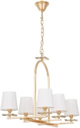 LAMPA WISZĄCA BIAŁO-ZŁOTA LIMERA W6