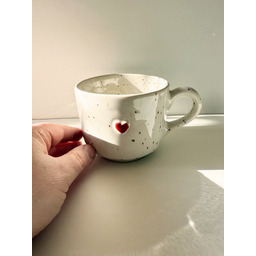 Pakamera Kubek czerwone serce