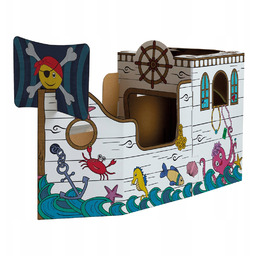 Kreatywny domek do kolorowania Statek Piracki XL Fellowes