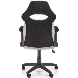 Fotel Biurowy Obrotowy Bloom Ergonomiczny Szaro-Czarny Tkanina