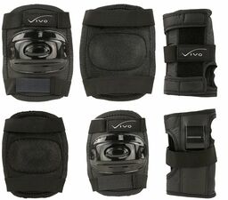 Ochraniacze na rolki juniorskie Vivo PW-308 czarny