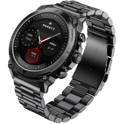 Smartwatch Garett Atom czarny stalowy