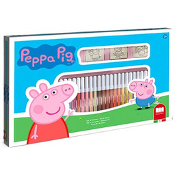 MULTIPRINT Zestaw kreatywny Pieczątki i pisaki Świnka Peppa