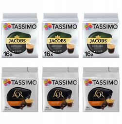 Kapsułki do Tassimo Jacobs i L''OR, 96 kaw