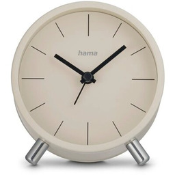 HAMA Budzik Flores Beżowo-szary