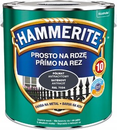 Hammerite Farba Na Rdzę Antracytowy Półmat 2.5L