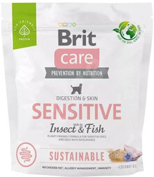 Brit care dog sustainable sensitive insect fish, 1kg