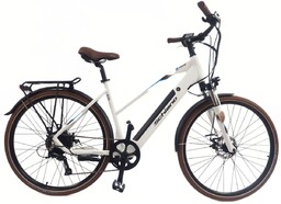 Elektryczny Rower Trekkingowy 28 Alu Tarcze Bagażnik Dzwonek