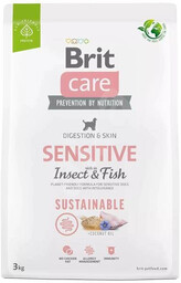 Brit care dog sustainable sensitive insect fish, 3kg