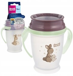 LOVI KUBEK 360 KUBEK Z UCHWYTAMI 250ML KRÓLIK