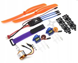 Zestaw silnik A2212 2200KV, Esc 30A 2x śmigło