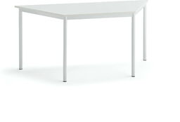 Stół SONITUS TRAPETS, 1600x800x720 mm, laminat HPL biały,