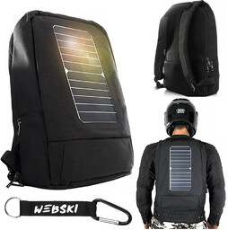 Plecak Na Laptopa Z Solarnym Panelem Ładowarką Turystyczny
