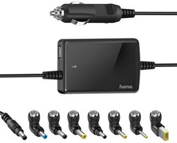 Uniwersalny samochodowy zasilacz do laptopów HAMA Slim&Light