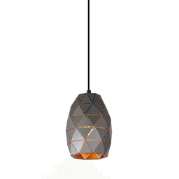 Italux Harley MDM-3480/1 GR+GD lampa wisząca nowoczesna stalowa
