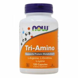 Tri-Amino - L-Arginina + L-Ornityna + L-Lizyna, NOW