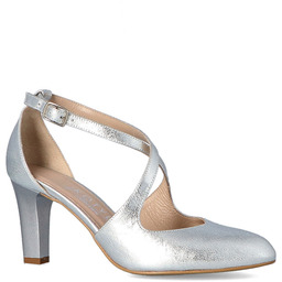 Taneczne czółenka, ślub - KOTYL 7079 SREBRNE