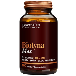 Doctor Life Biotyna Max D-Biotyna 5mg suplement diety