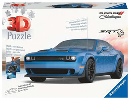 Ravensburger, Puzzle 3D, Pojazdy, Dodge Challenger Hellcat Wideb,