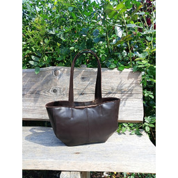 Pakamera Shopper GINA S ciemny brąz szewro GOLD
