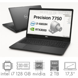 Stacja Graficzno-Robocza Dell Precision 7750 i7-10850H 128GB 2TB