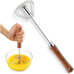 Euqvunn 12-Calowa Półautomatyczna Trzepaczka do Jajek, Ręczna Trzepaczka