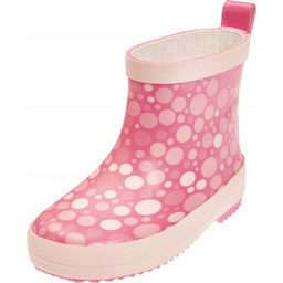 Kalosze barefoot lekkie wsuwane dziecięce Playshoes krótkie kropki