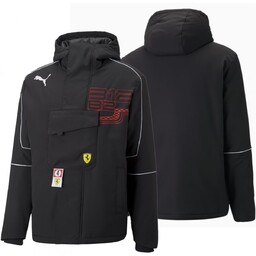 Puma Ferrari kurtka męska czarna z kapturem sportowa