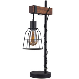Italux Reda TB-4793-1-L lampa stołowa czarny mat stal