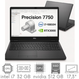 Stacja Graficzno-Robocza Dell Precision 7750 i7-10850H 32GB 512