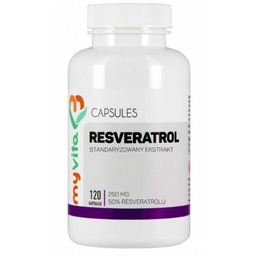 MyVita Resveratrol standaryzowany ekstrakt, 120 kaps.
