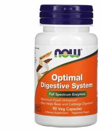 Optimal Digestive System - Enzymy Trawienne, NOW Foods,