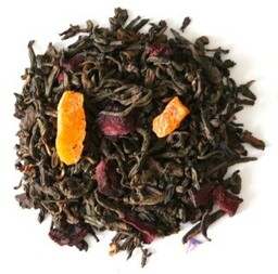 Najlepsza liściasta herbata czerwona puerh AMARETTO morele czerwony