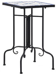 Elior Niebiesko-biały stolik ceramiczny L4-N77