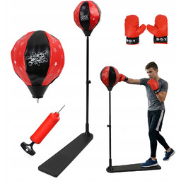 Zestaw Bokserski Dla Dzieci Rękawice Gruszka Boks Zabawka