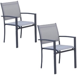 Saska Garden KRZESŁO OGRODOWE 57X570X88CM TEXTLINE KPL.2SZT