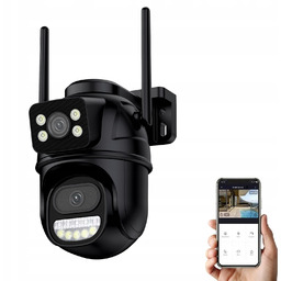 Kamera Podwójna Obrotowa Z Dwoma Obiektywami Ip Wifi