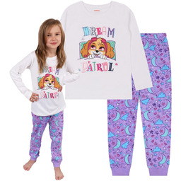 Psi Patrol Skye Piżama Dziewczęca Z Długimi Rękawami,