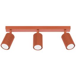 Sollux Nasufitowa lampa KARBON SL.1638 tubki potrójne czerwone