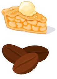 Kawa Arabica mielona lub ziarnista smakowa aromatyzowana szarlotkowa