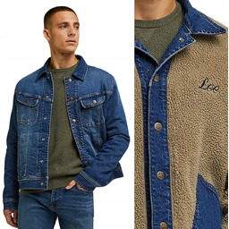 Lee Reversable Rider Jacket Ocieplana Dwustronna Katana Dżins